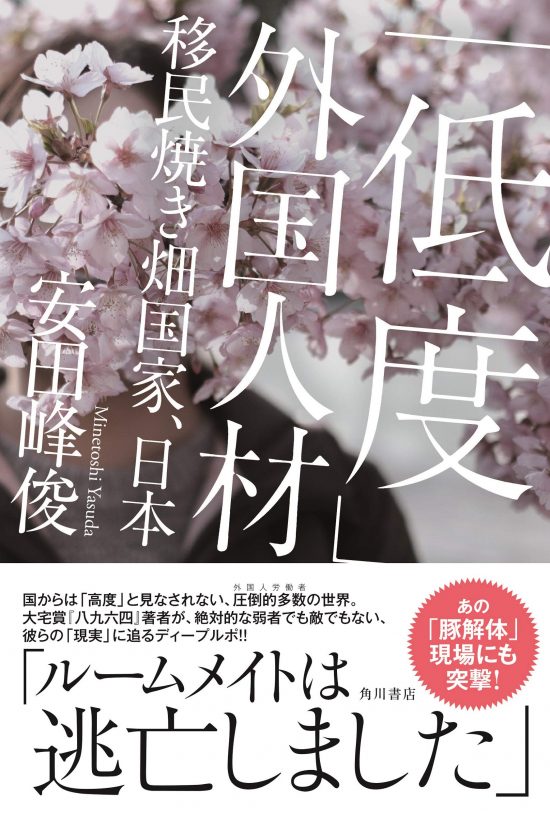 『「低度」外国人材 移民焼き畑国家、日本』(KADOKAWA)書影